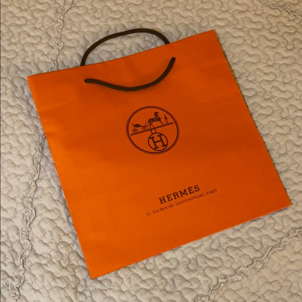 Authentic Hermes Shopping Bag